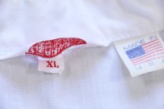 画像6: 80s USA製 米軍 ARMY NATIONAL GUARD 星条旗 イーグル スタンドカラー ジャケット 白 XL (6)