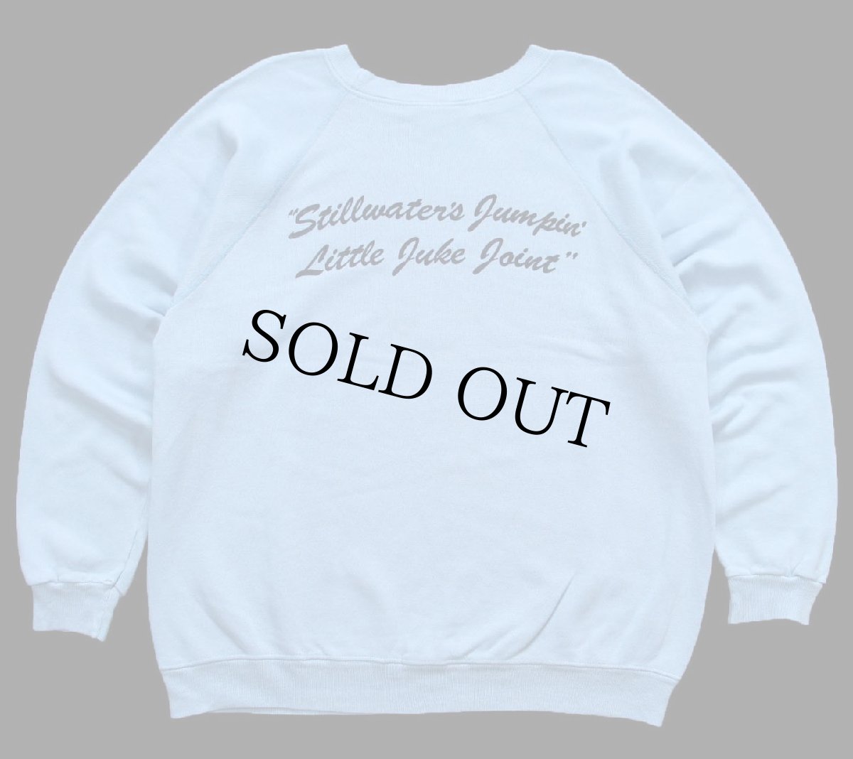 画像2: 80s USA製 Hanes ESKIMO JOE'S STILLWATER,OK. 両面プリント スウェット 水色 L (2)