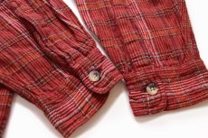 画像6: 90s L.L.Bean チェック 織り柄 コットンシャツ L★インド綿 (6)