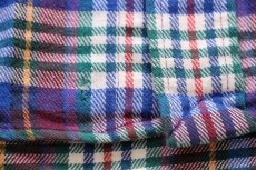 画像6: 90s ラルフローレン マドラスチェック ボタンダウン コットン フランネルシャツ L (6)
