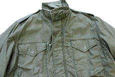 画像3: 60s 米軍 U.S.ARMY M-65 フィールドジャケット 2nd オリーブグリーン フェード (3)