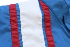 画像5: 80s camaro カマロ パッチ付き スタンドカラー ナイロン レーシングジャケット 青 (5)