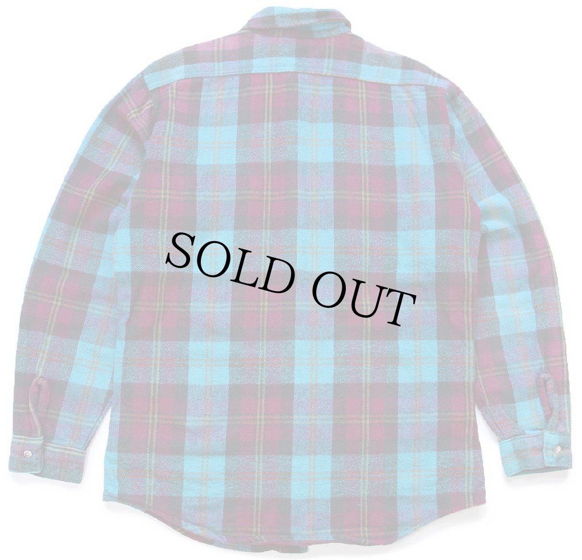 画像2: 90s USA製 FIVE BROTHERファイブブラザー チェック コットン フランネルシャツ L-T (2)