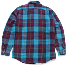 画像2: 90s USA製 FIVE BROTHERファイブブラザー チェック コットン フランネルシャツ L-T (2)