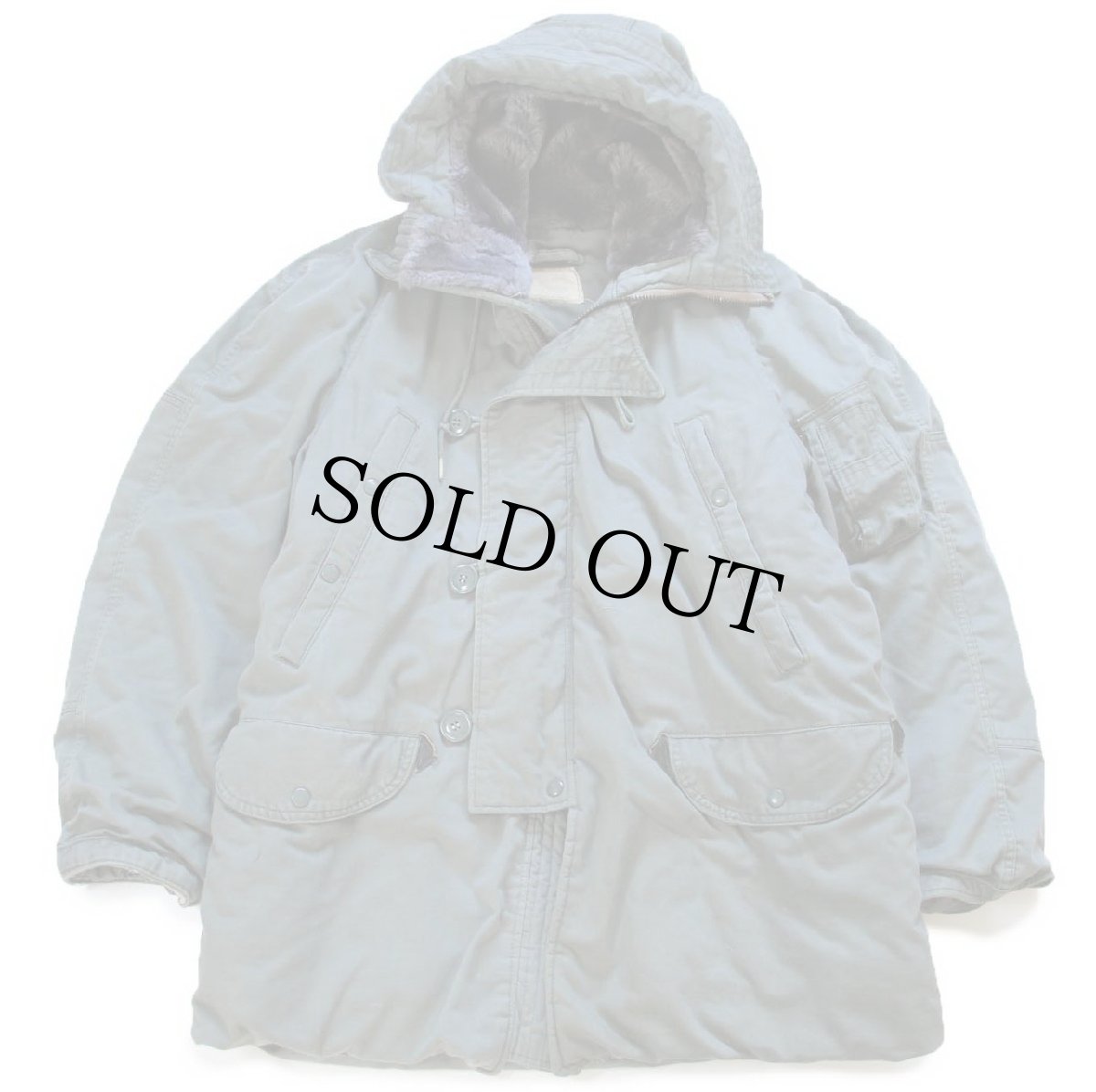 画像1: 80s 米軍 USAF N-3B フライトジャケット セージグリーン M (1)