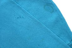 画像8: 80s USA製 YOU CANNOT TAME WHAT IS MEANT TO BE WILD メッセージ イラスト 両面プリント スウェット 水色 L (8)