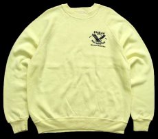 画像1: 80s USA製 EAGLES People Helping People スウェット 薄黄 XL (1)