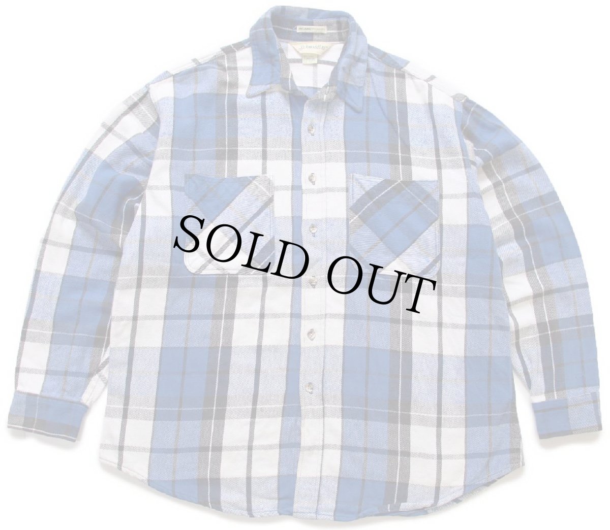 画像1: 80s USA製 JCPenney STJOHN'SBAY×BIGMACビッグマック チェック コットン フランネルシャツ XL-R (1)