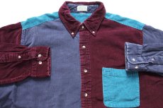 画像3: 90s Ash Creek TRADING クレイジーパターン ボタンダウン コーデュロイシャツ (3)