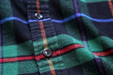 画像5: 00s ポロ ラルフローレン チェック エルボーパッチ付き コットン フランネルシャツ L (5)