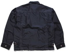 画像2: 90s Hard Rock HOTEL ハードロック ホテル LAS VEGAS チェッカーフラッグ 刺繍 チンスト付き ナイロン レーシングジャケット 黒 S (2)