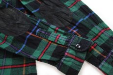 画像6: 00s ポロ ラルフローレン チェック エルボーパッチ付き コットン フランネルシャツ L (6)