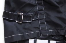 画像5: 90s Hard Rock HOTEL ハードロック ホテル LAS VEGAS チェッカーフラッグ 刺繍 チンスト付き ナイロン レーシングジャケット 黒 S (5)