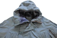 画像3: 80s 米軍 USAF N-3B フライトジャケット セージグリーン M (3)