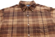 画像3: 00s ポロ ラルフローレン LOWELL SPORT チェック コットン ライトネルシャツ L (3)