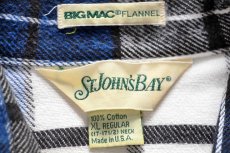画像4: 80s USA製 JCPenney STJOHN'SBAY×BIGMACビッグマック チェック コットン フランネルシャツ XL-R (4)
