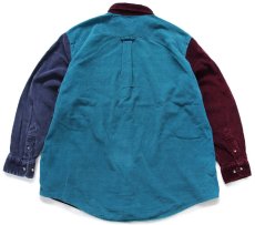 画像2: 90s Ash Creek TRADING クレイジーパターン ボタンダウン コーデュロイシャツ (2)