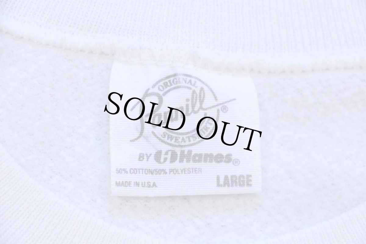 画像5: 80s USA製 Pannill BY Hanes ミッキー マウス ハンドペイント アート スウェット 白 L (5)
