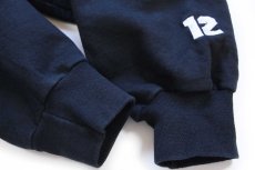 画像6: 00s メキシコ製 RUSSELLラッセル CAROLINA FOREST スウェットパーカー 黒 L★フーディー (6)