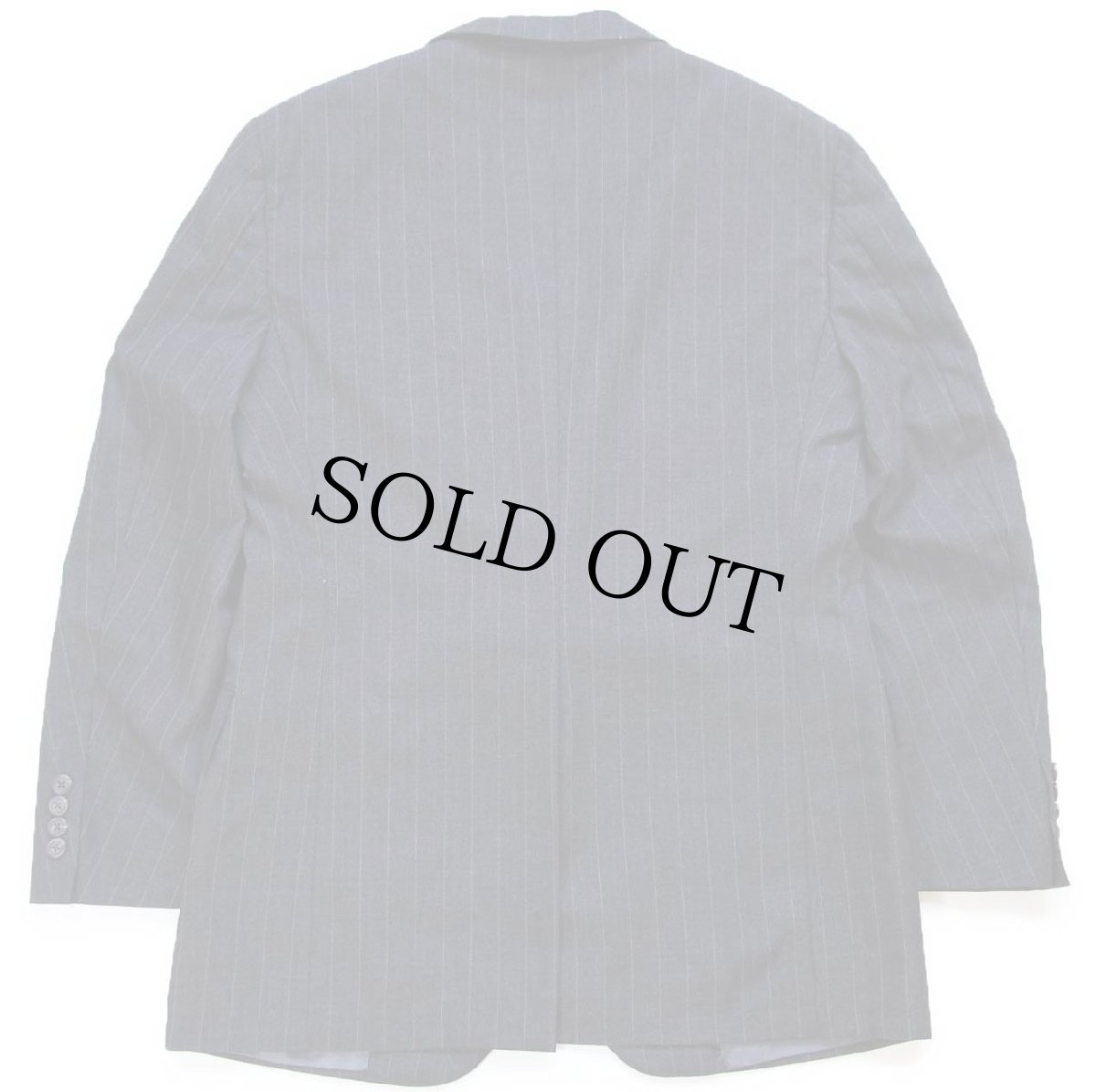 画像2: 80s USA製 ポロ ラルフローレン ピンストライプ 2つボタン ウール テーラードジャケット チャコールグレー★ブレザー (2)