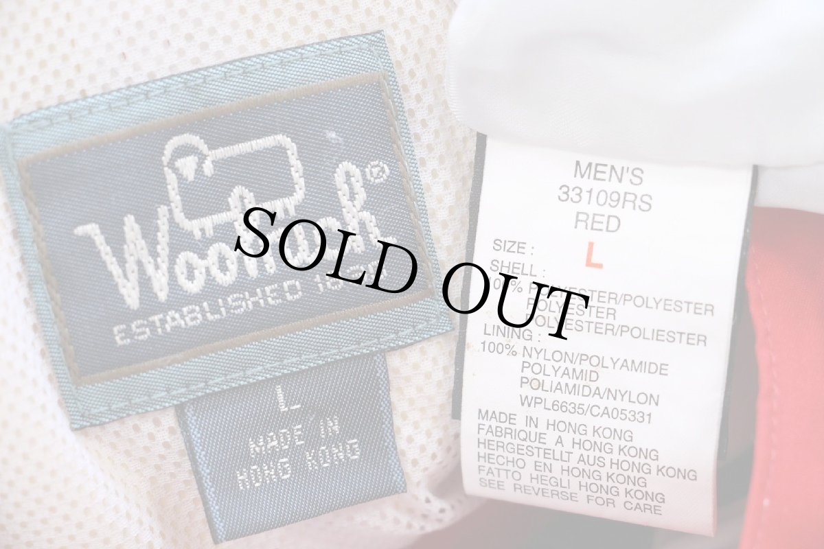 画像4: 90s Woolrichウールリッチ GORE-TEXゴアテックス ナイロン アノラックパーカー 赤 L (4)