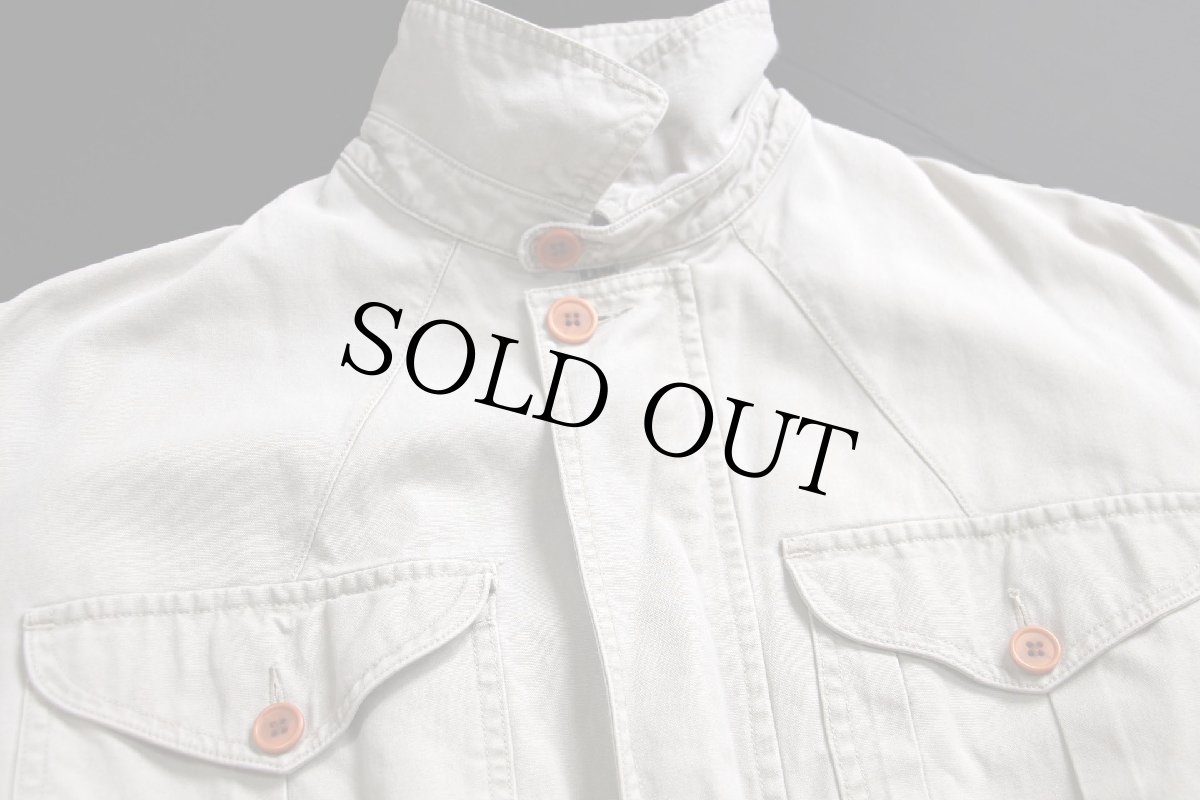 画像3: 90s GAPギャップ チンスト付き コットン サファリジャケット ベージュ (3)