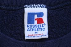 画像5: 90s USA製 RUSSELLラッセル UNIVERSITY OF ARIZONA 前V スウェット 紺 M (5)