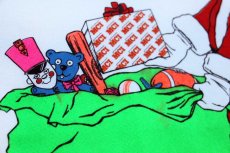 画像4: 90s USA製 MCI Santa Knows A Great Deal When He Sees One. サンタクロース 蛍光プリント スウェット 白 XL (4)