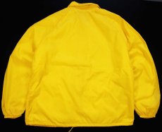 画像2: 90s USA製 Championチャンピオン CATASTROPHE CLAIMS ナイロン コーチジャケット 黄 XL (2)