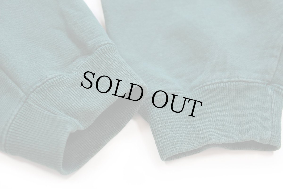 画像6: 90s GAPギャップ 無地 ハイネック ハーフジップ スウェット 緑 L★ブランク (6)