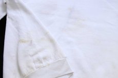 画像6: 90s USA製 ENDANGERED MEANS WE HAVE TIME アニマル アート スウェット ボロ 白 XL (6)