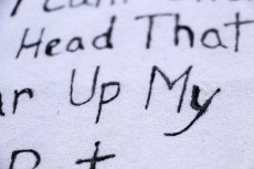 画像4: 90s USA製 手書き メッセージ スウェット 白 XL (4)