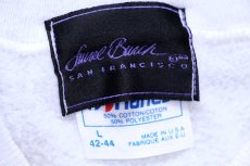 画像5: 80s USA製 Hanes × Laurel Burch Mythical Cat キャット アート スウェット 白 L (5)