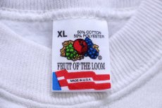 画像5: 90s USA製 手書き メッセージ スウェット 白 XL (5)