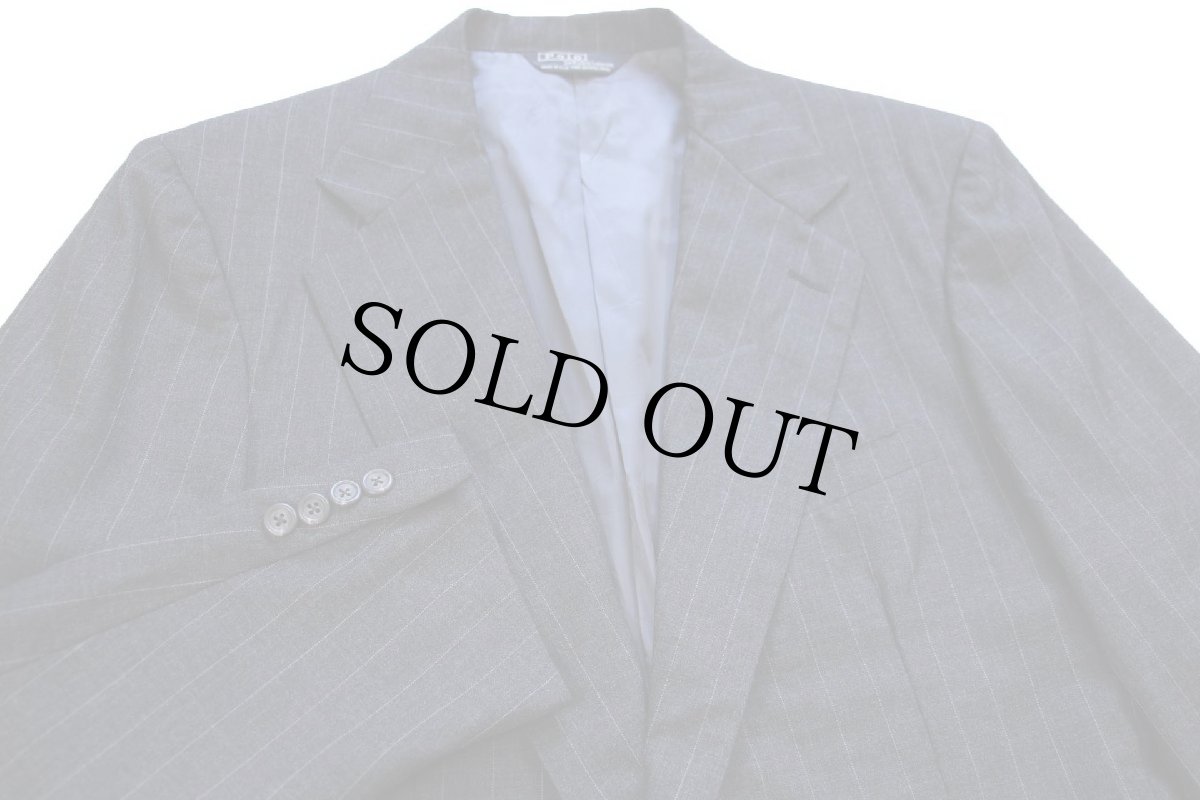 画像3: 80s USA製 ポロ ラルフローレン ピンストライプ 2つボタン ウール テーラードジャケット チャコールグレー★ブレザー (3)