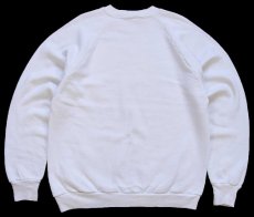 画像2: 80s USA製 WEST MECKLENBURG INDIANS WRESTLERETTES 矢じり ペンキ飛び スウェット 白 L★RUSSELLラッセル (2)