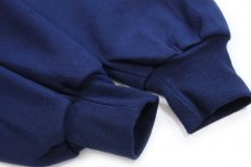 画像6: 90s USA製 RUSSELLラッセル METRO 刺繍 前V スウェット 紺 XL (6)