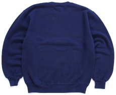 画像2: 90s USA製 RUSSELLラッセル UNIVERSITY OF ARIZONA 前V スウェット 紺 M (2)
