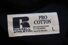 画像4: 00s メキシコ製 RUSSELLラッセル CAROLINA FOREST スウェットパーカー 黒 L★フーディー (4)