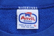 画像5: 80s USA製 シャチ アート Sea World 袖プリント スウェット 青 L (5)