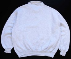 画像2: 00s USA製 COURAGE CLASSIC Summit Club 2000 刺繍 襟付き ハーフジップ スウェット 杢ライトグレー XL (2)