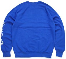 画像2: 80s USA製 シャチ アート Sea World 袖プリント スウェット 青 L (2)