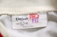 画像4: 80s USA製 King Louieキングルイ DEKALB チキン ロゴ刺繍 ジャケット アイボリー L (4)