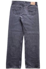 画像3: 00s メキシコ製 Levi'sリーバイス 501 ブラック デニムパンツ W36 L32 (3)