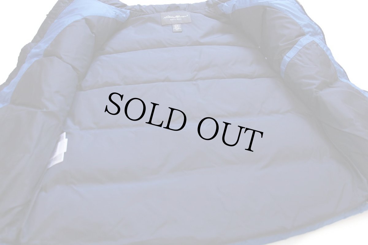 画像5: 00s EddieBauerエディーバウアー ツートン 切り替え ナイロン ダウンベスト 青×紺 XL-T (5)