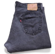 画像1: 00s メキシコ製 Levi'sリーバイス 501 ブラック デニムパンツ W36 L32 (1)