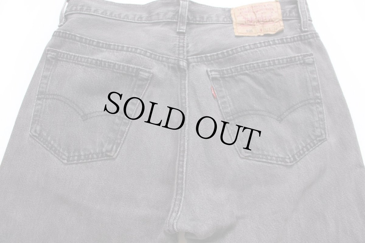 画像5: 90s USA製 Levi'sリーバイス 501 カットオフ ブラック デニムパンツ W32 (5)