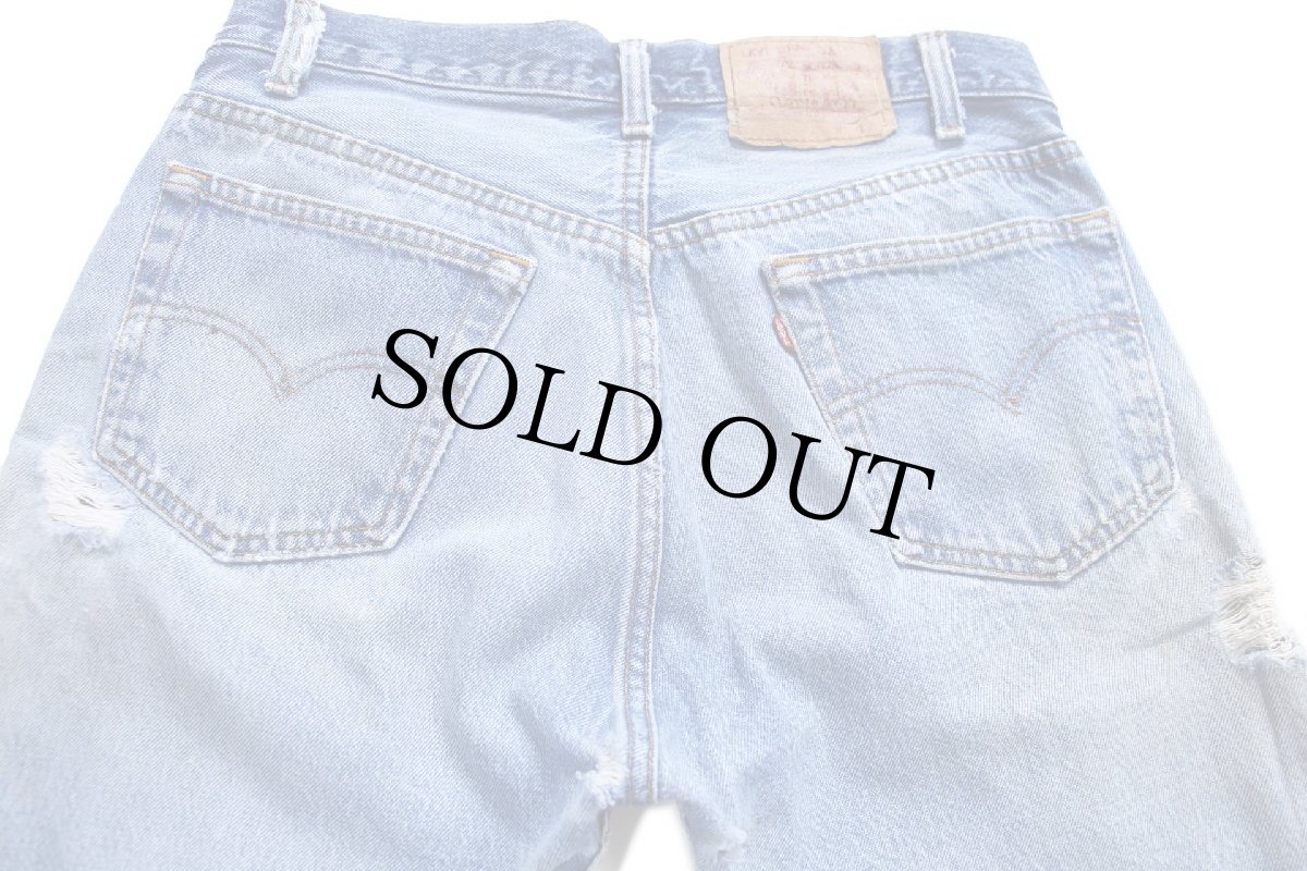 画像5: 80s USA製 Levi'sリーバイス 501 ダメージ&ペンキ飛び デニムパンツ W33 L34 (5)