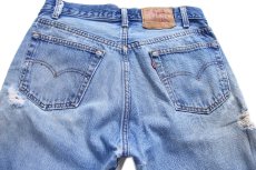 画像5: 80s USA製 Levi'sリーバイス 501 ダメージ&ペンキ飛び デニムパンツ W33 L34 (5)