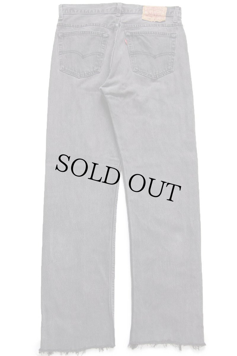 画像3: 90s USA製 Levi'sリーバイス 501 カットオフ ブラック デニムパンツ W32 (3)